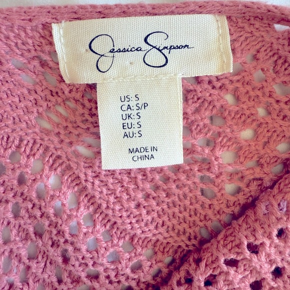 Jessica Simpson women’s pink short Sweater - Picture 2 of 5